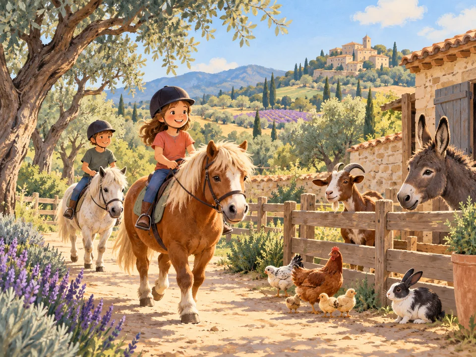 Illustration de Les Poneys de Provence