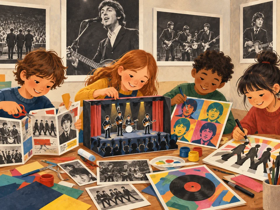 Illustration de Mes vacances au musée Granet – Les Beatles