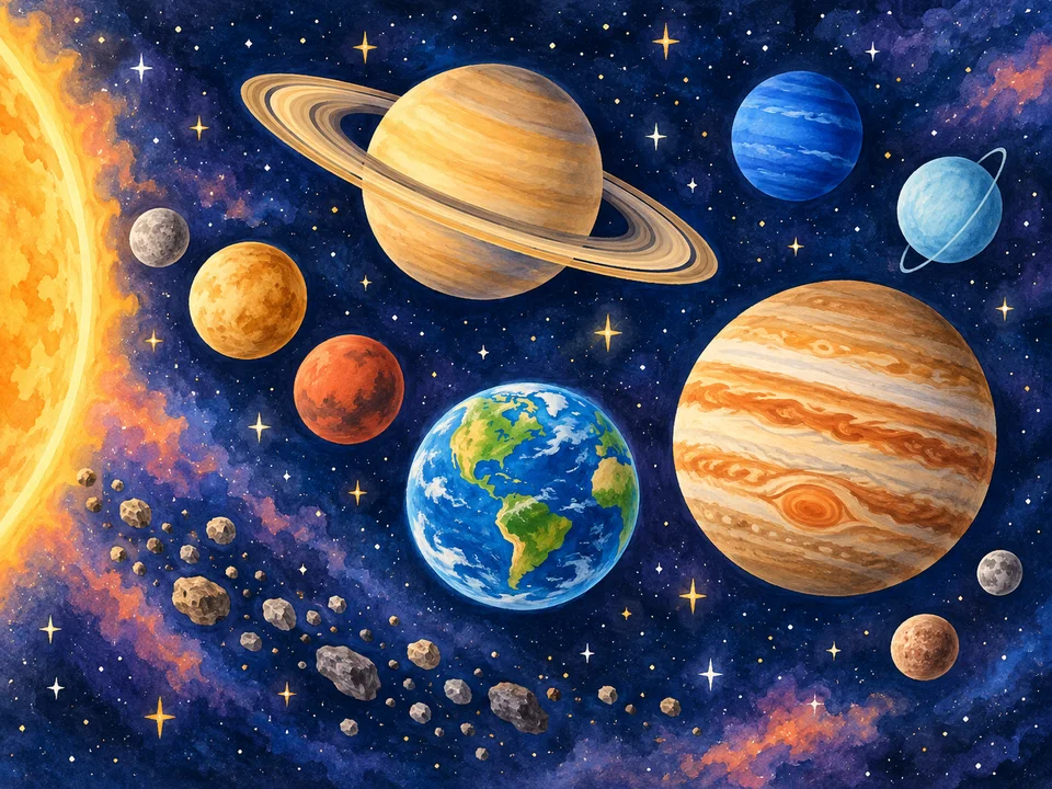 Illustration de Mes premières planètes